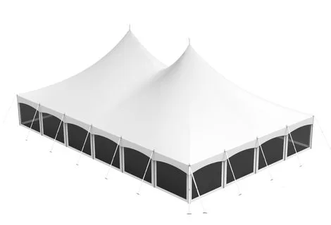 Аренда пикового шатра 12х18 метра белого цвета